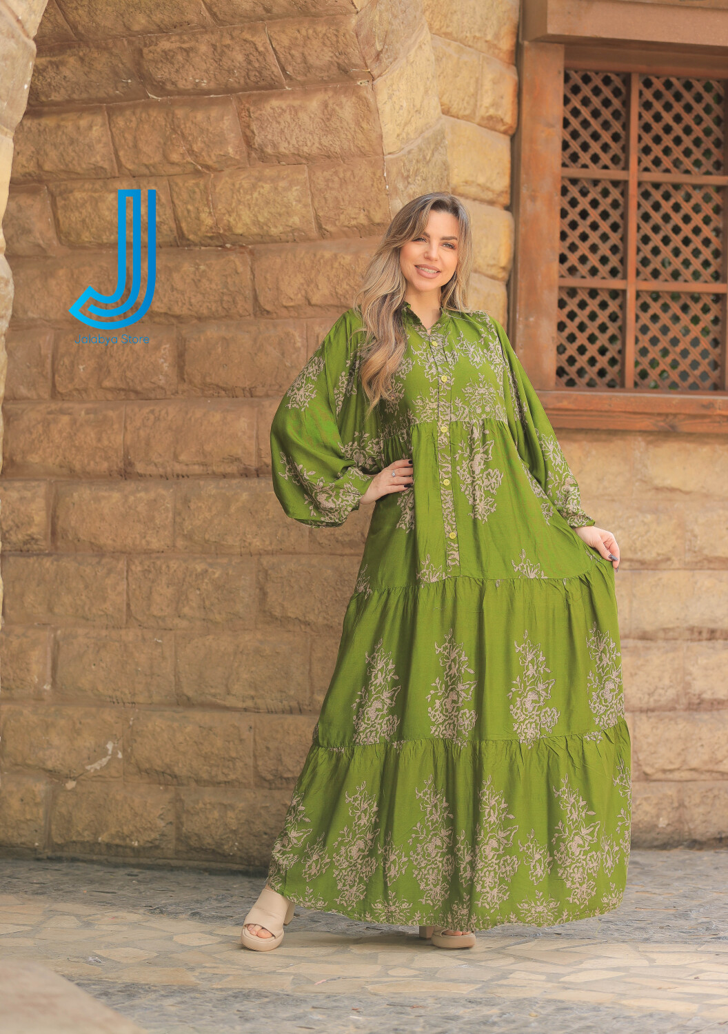 H24 جلابية دريس من القطن المصري