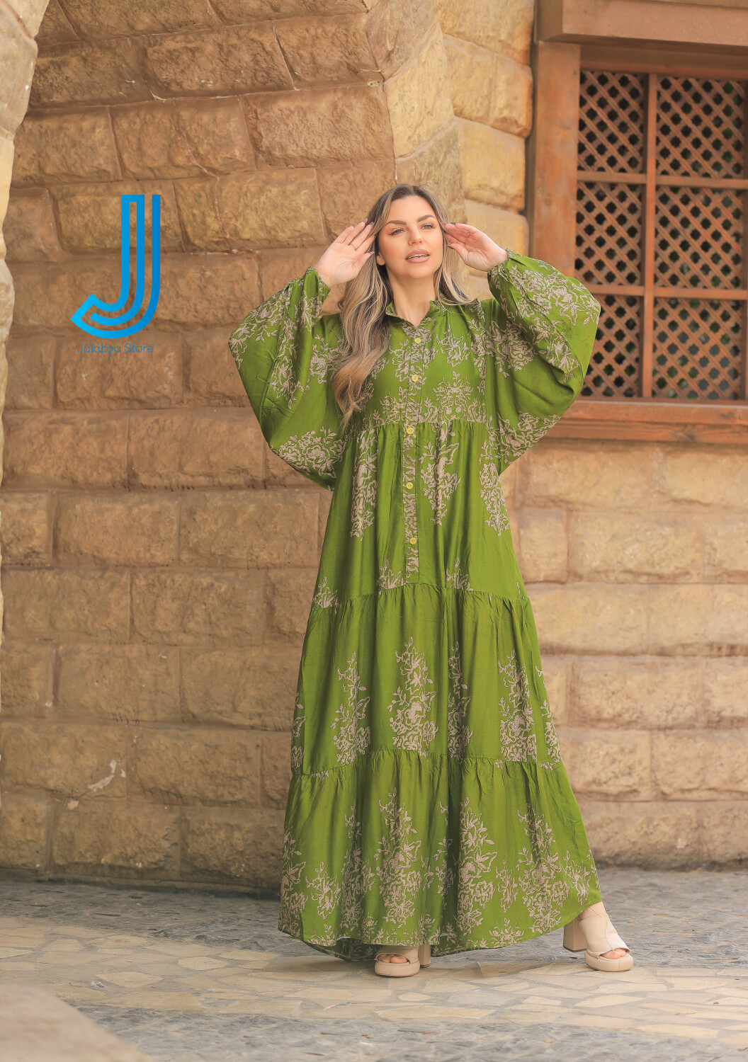 H24 جلابية دريس من القطن المصري