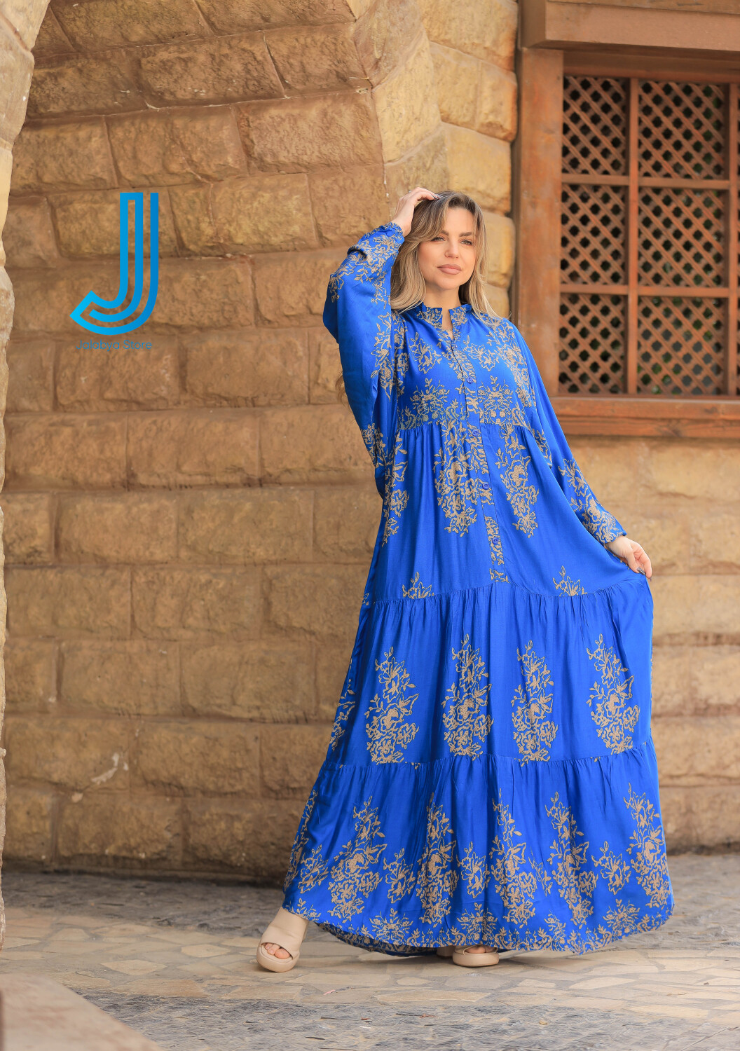 H24 جلابية دريس من القطن المصري