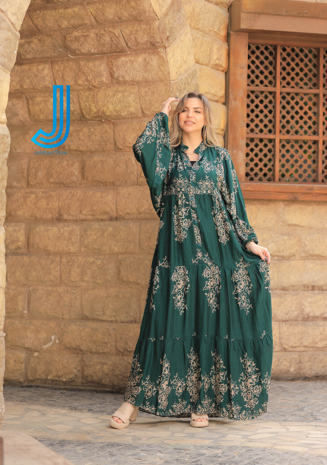 H24 جلابية دريس من القطن المصري