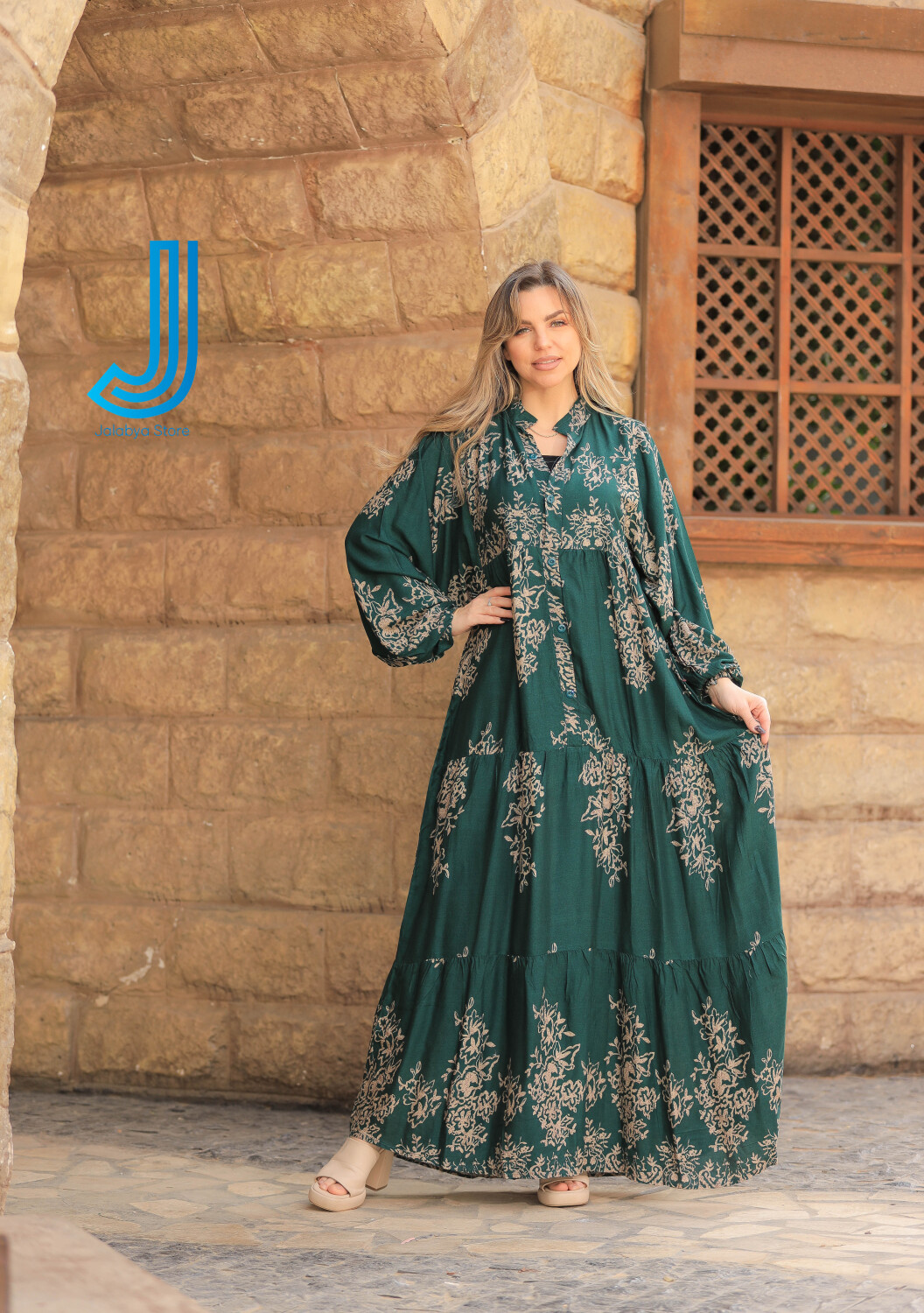 H24 جلابية دريس من القطن المصري