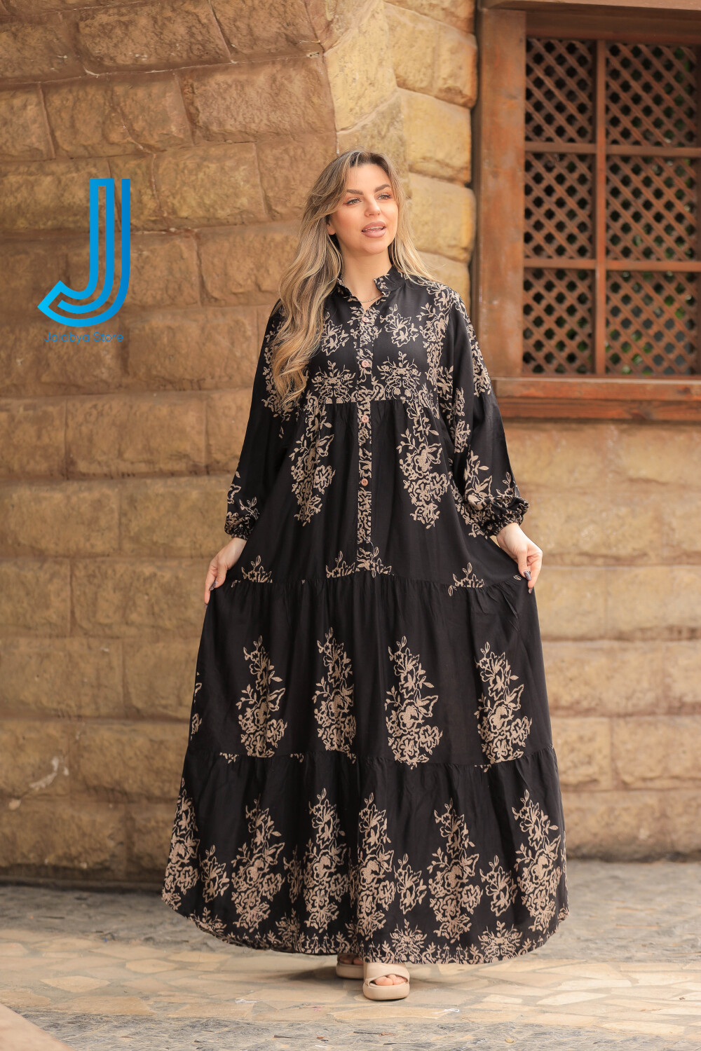 H24 جلابية دريس من القطن المصري