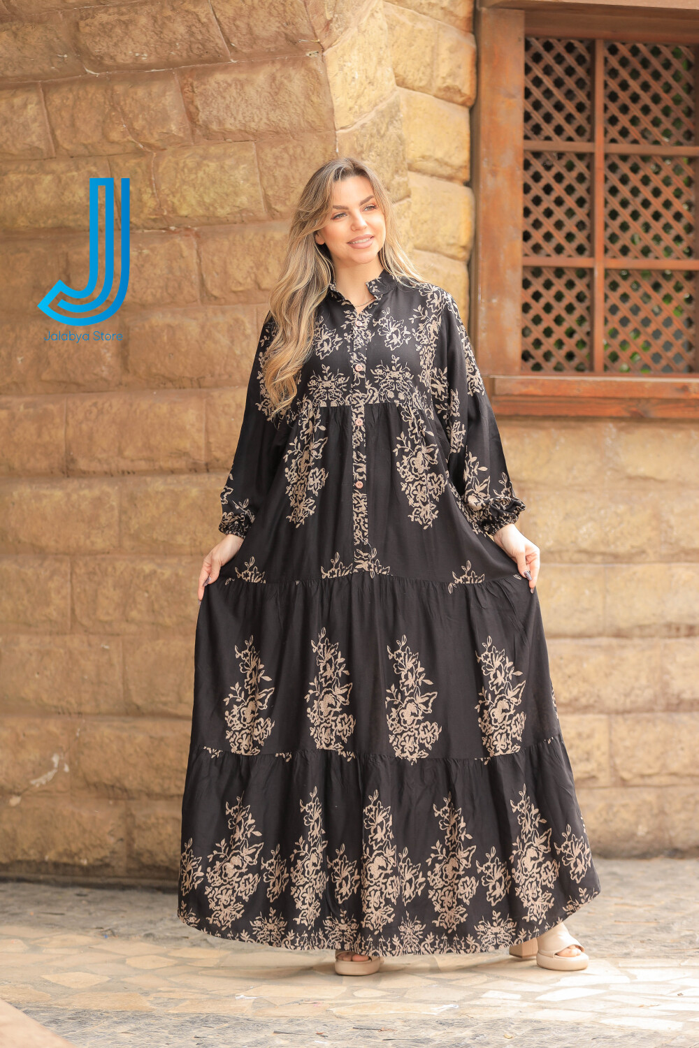 H24 جلابية دريس من القطن المصري