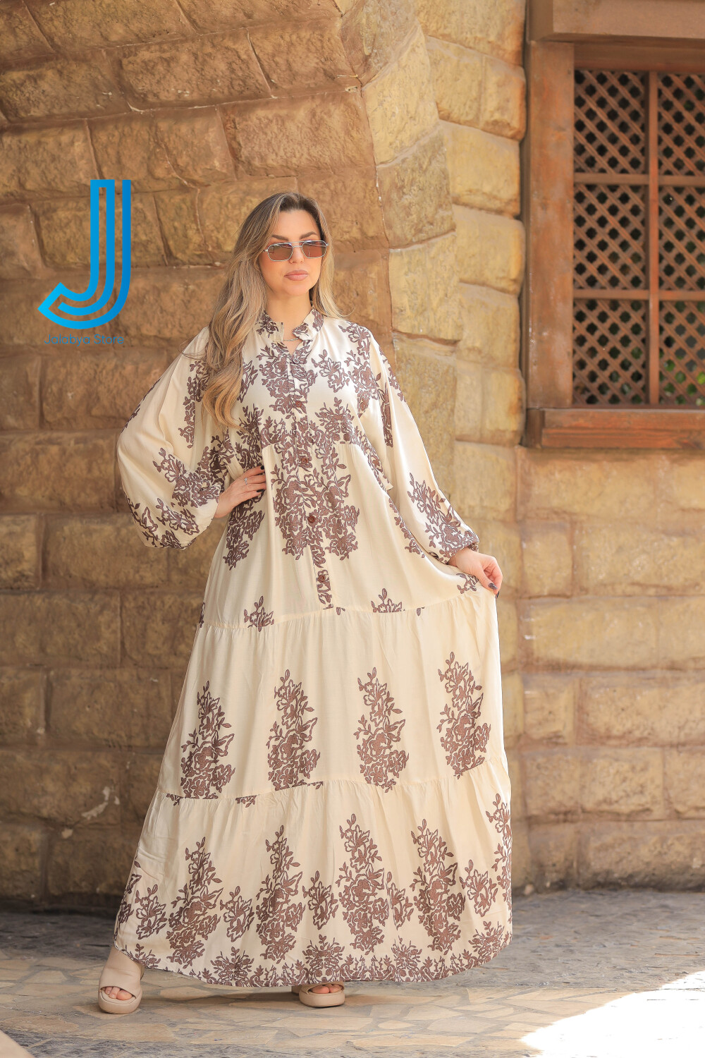 H24 جلابية دريس من القطن المصري