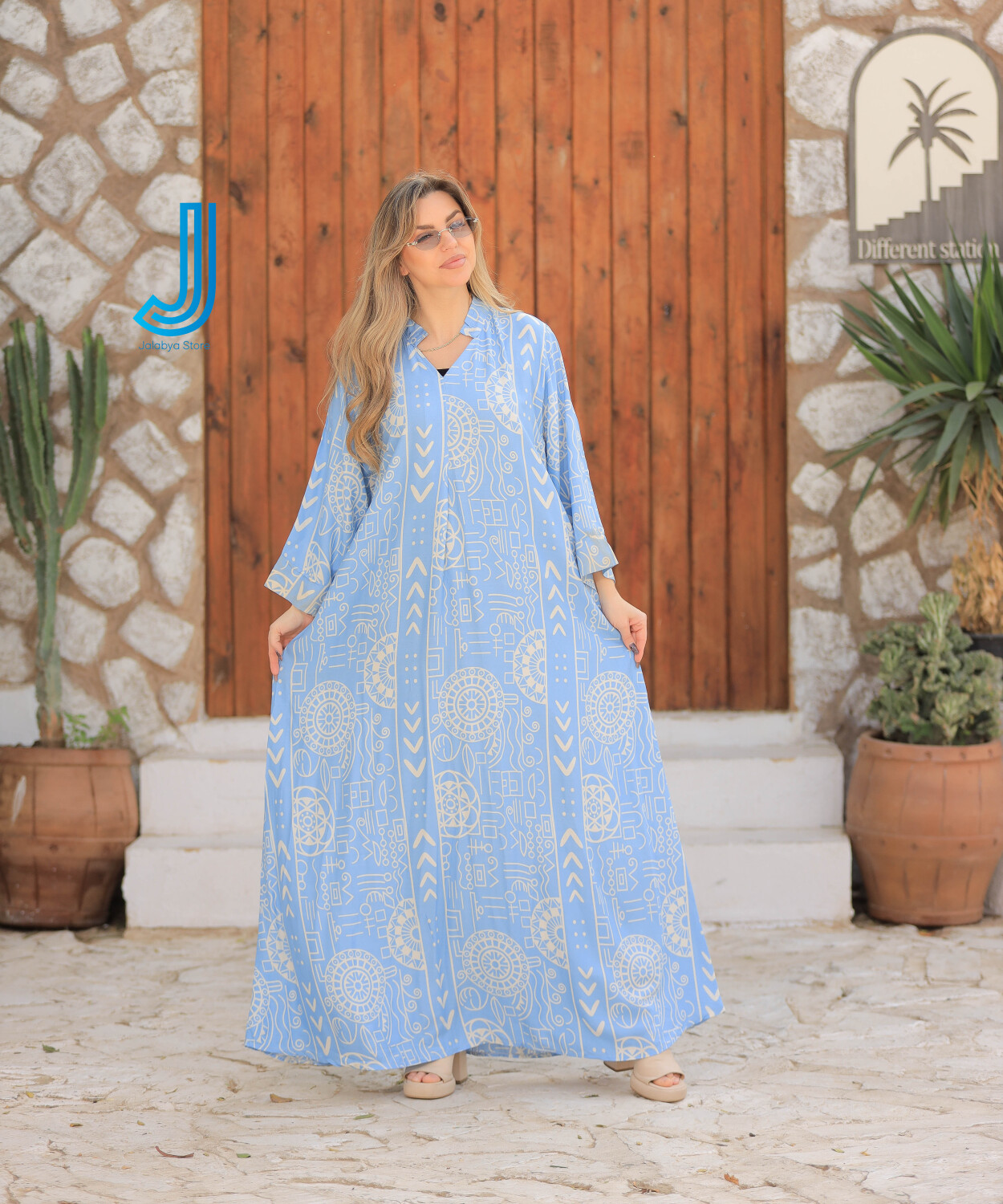 h6 جلابية قطن بيور بالوان مبهجه وقصه مريحه