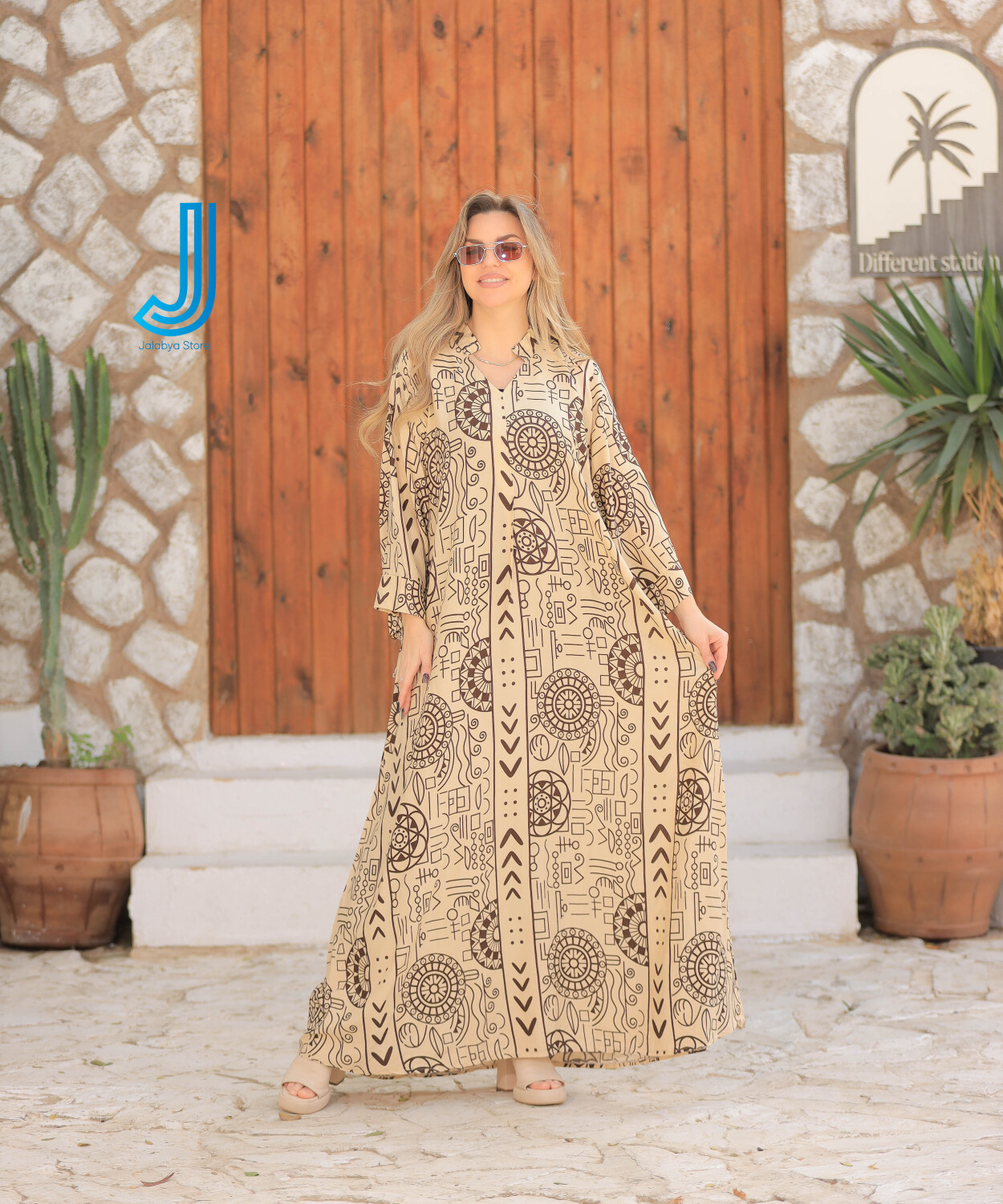 h6 جلابية قطن بيور بالوان مبهجه وقصه مريحه