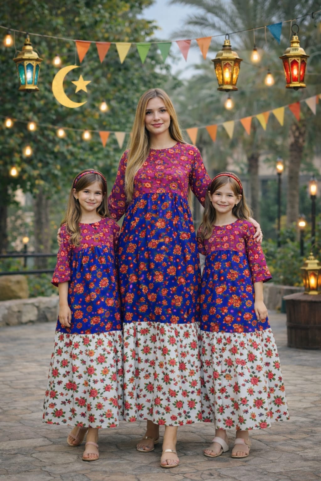 H47 جلابيه فراولة طويل للبنت والام