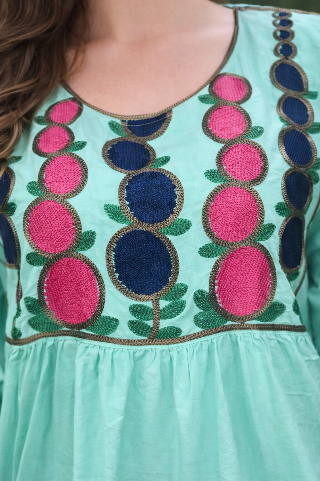 H73 جلابية بوكيهات الورد